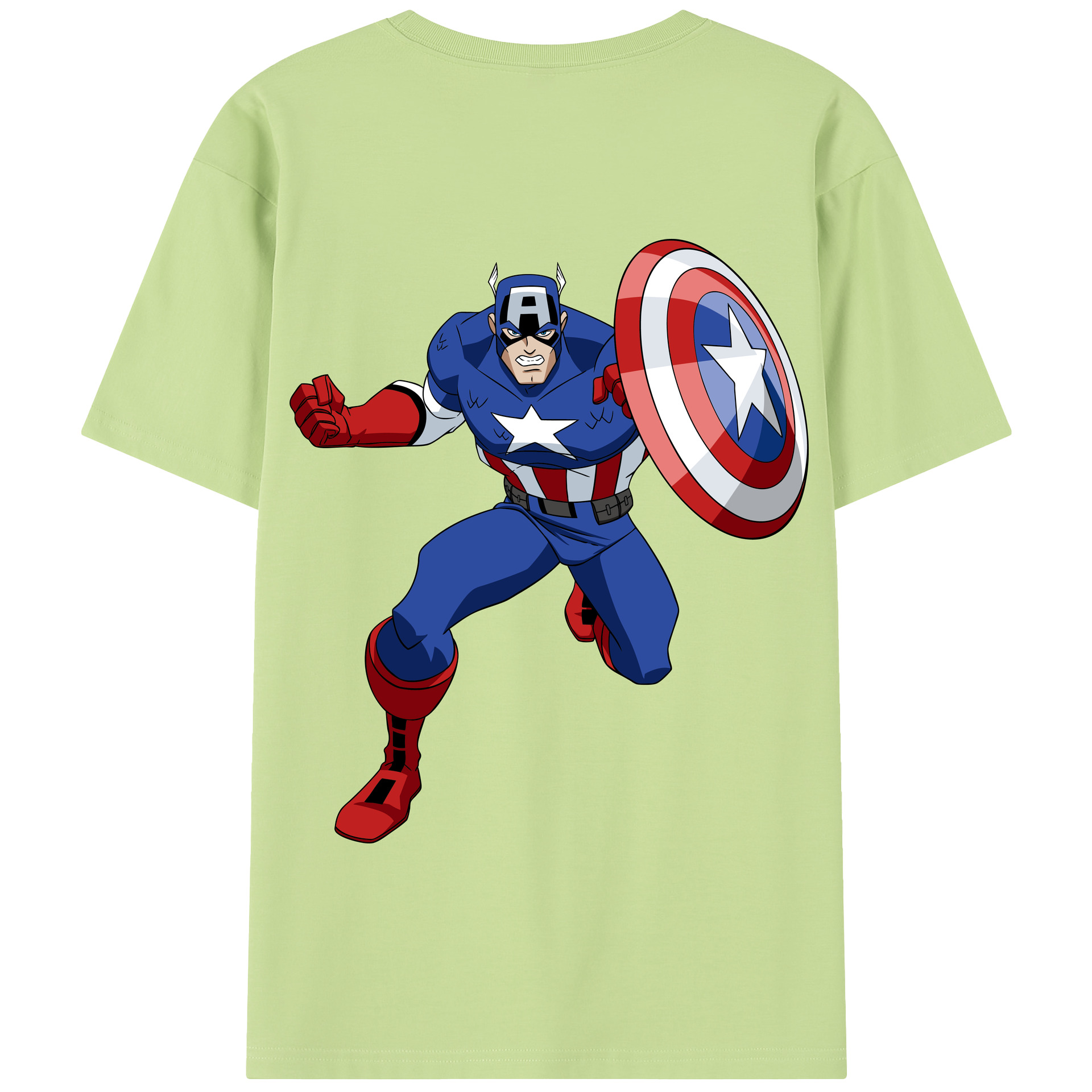 （画像用） アベンジャーズ The Avengers 綿100％半袖Tシャツ（背面プリント）